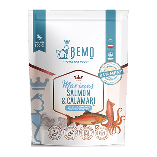 Bemo Cat Marines łosoś z kalmarami w rankingu karm dla kota