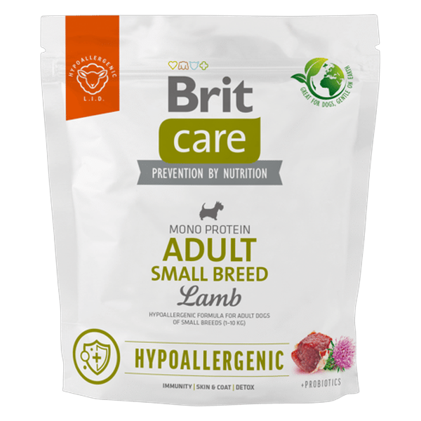 Brit Care Hypoallergenic Adult Small Breed jagnięcina – opakowanie karmy