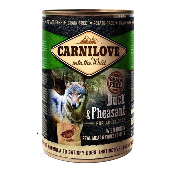 Carnilove Adult Duck & Pheasant – 7. miejsce w rankingu mokrych karm hipoalergicznych dla psa dorosłego