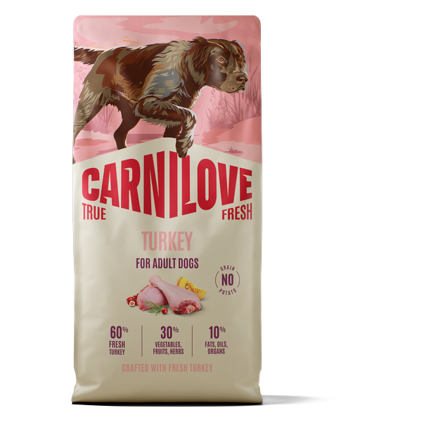 Carnilove True Fresh Turkey Adult – 6. miejsce w rankingu suchych karm hipoalergicznych dla psa dorosłego